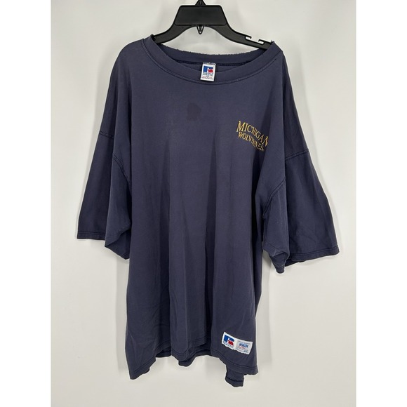 Russell Athletic Other - Russell Athletic Vintage Michigan Wolverines High Cotton Tee Distressed XXL